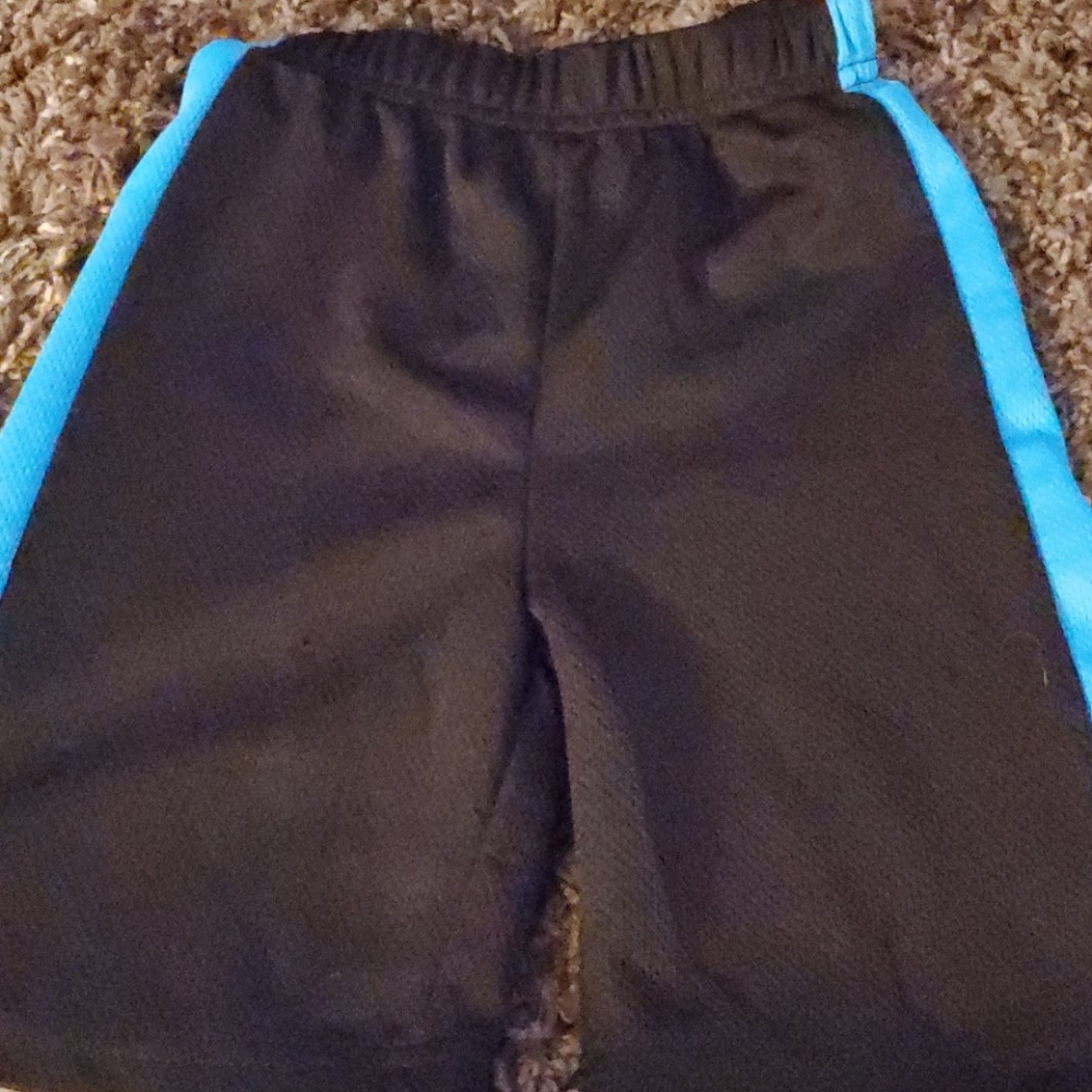 Black and blue shorts